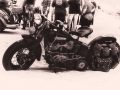 Harley am Strand (s/w)